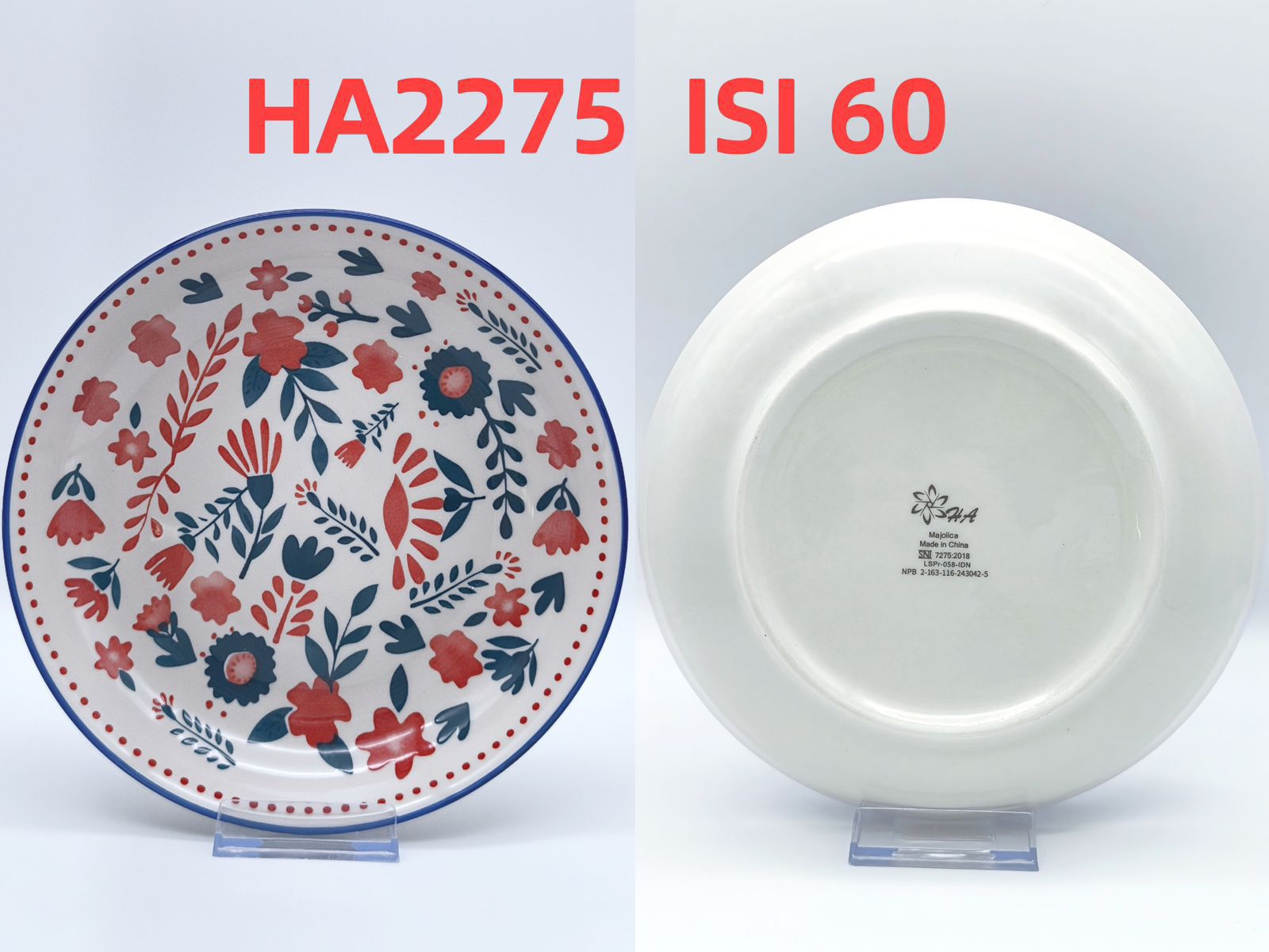 Piring Keramik 8"in HA 2275 (60pcs)