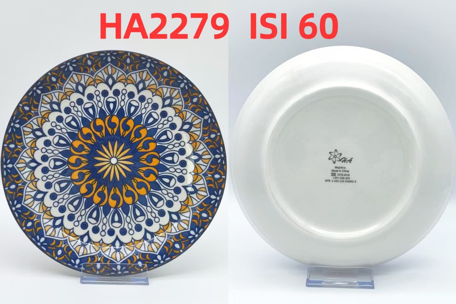 Piring Keramik 8"in HA2279 (60pcs)