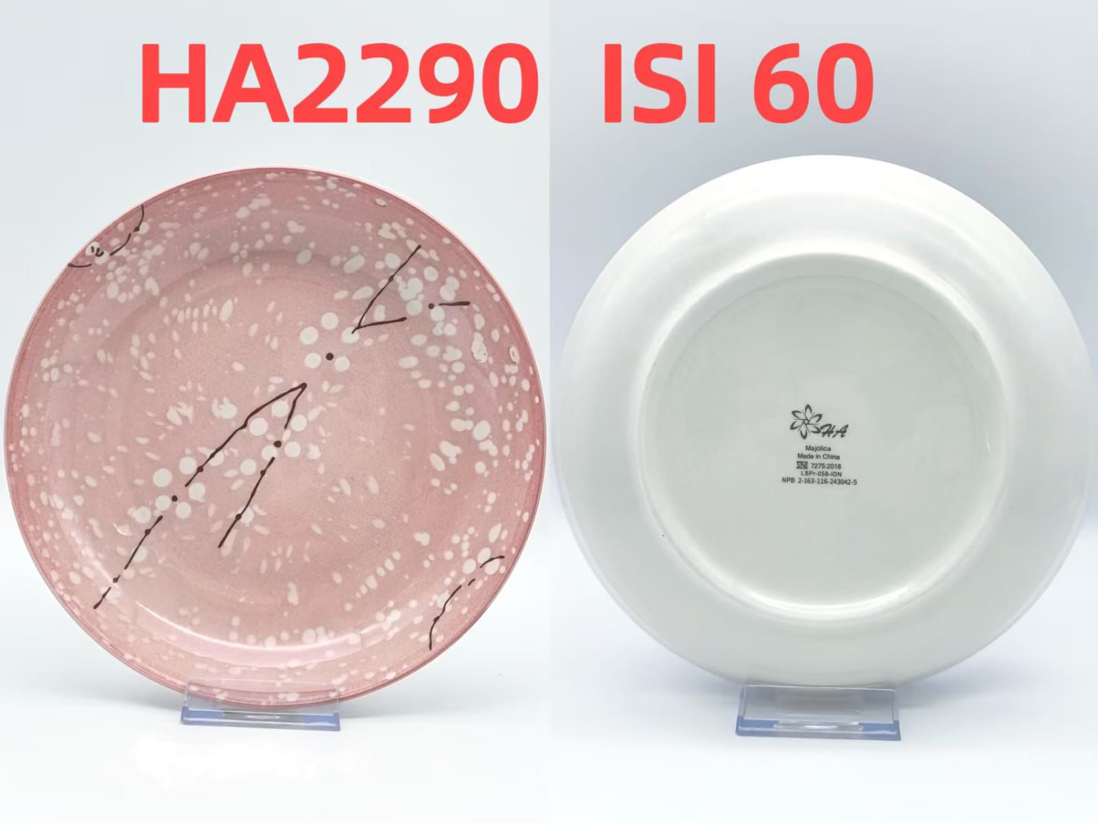 Piring Keramik 8"in HA 2290 (60pcs)