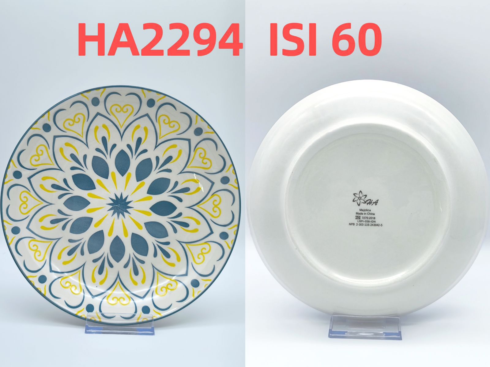Piring Keramik 8"in HA2294 (60pcs)