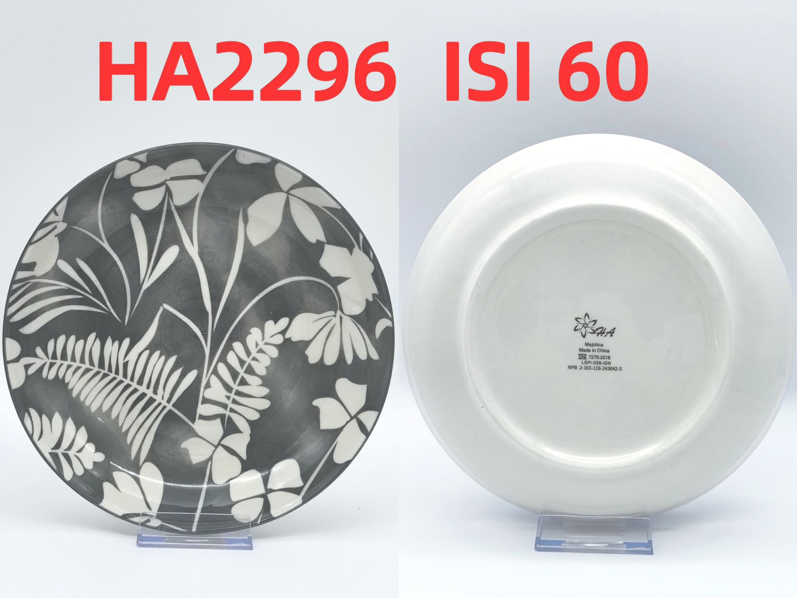 Piring Keramik 8"in HA 2296 (60pcs)