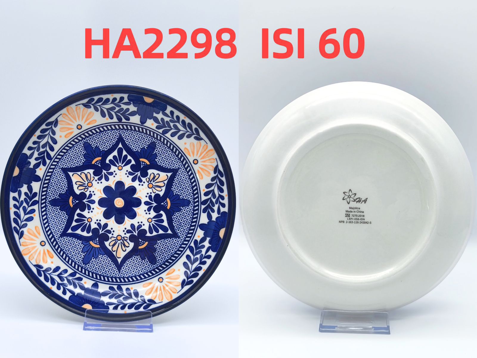 Piring Keramik 8"in HA2298 (60pcs)