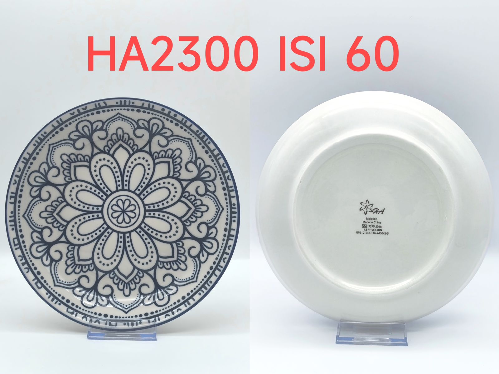Piring Keramik 8"in HA 2300 (60pcs)