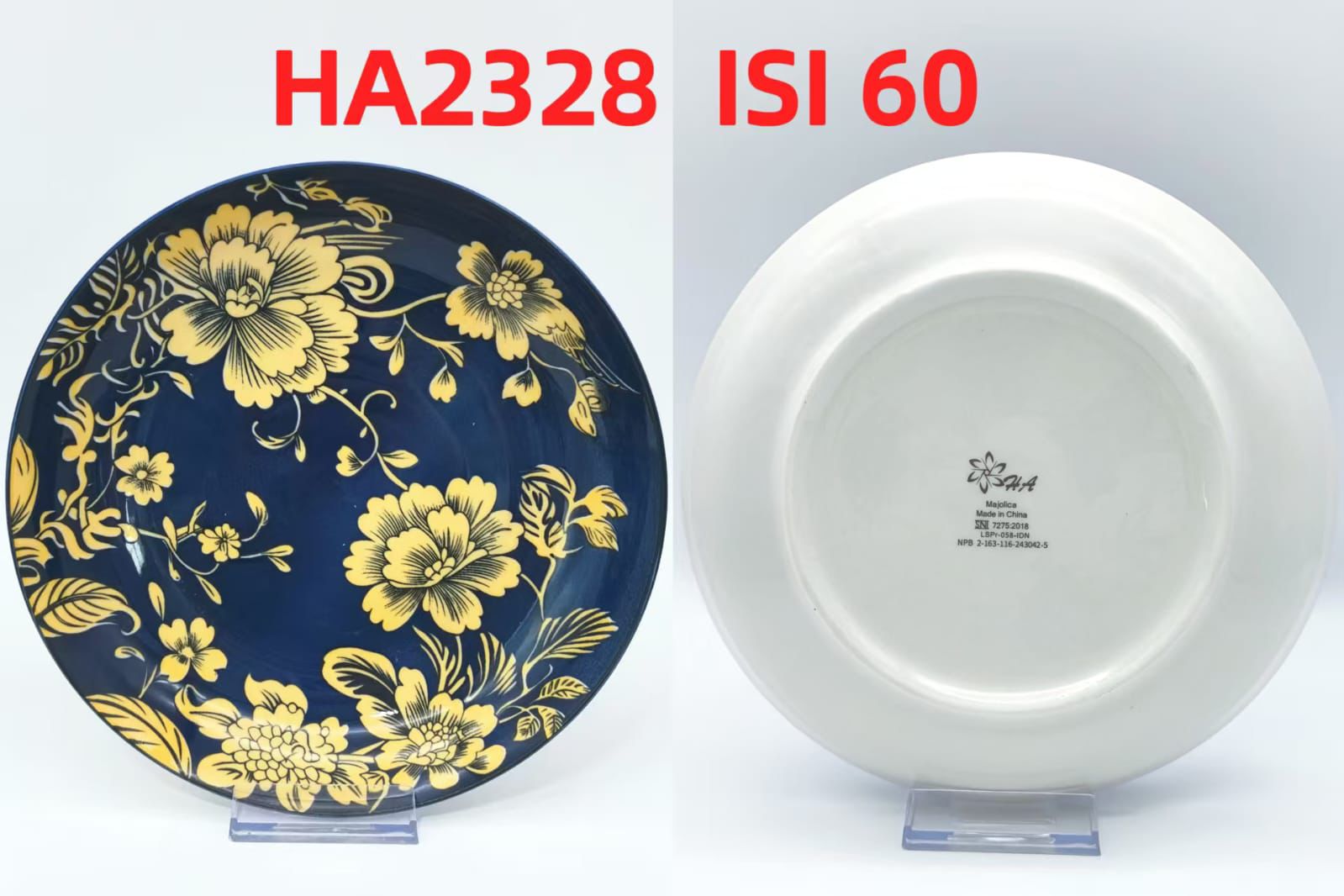 Piring Keramik 8"in HA2328 (60pcs)