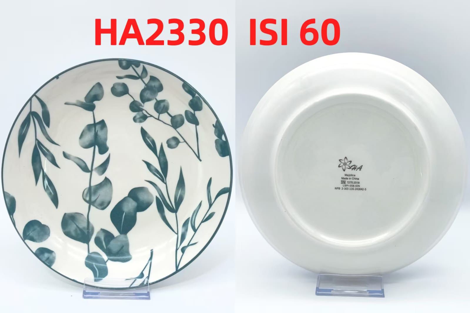 Piring Keramik 8"in HA2330 (60pcs)