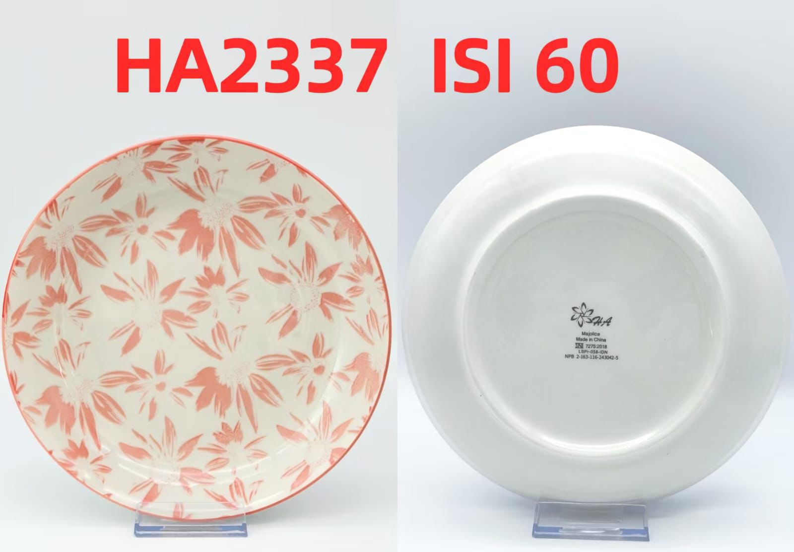 Piring Keramik 8"in HA2337 (60pcs)