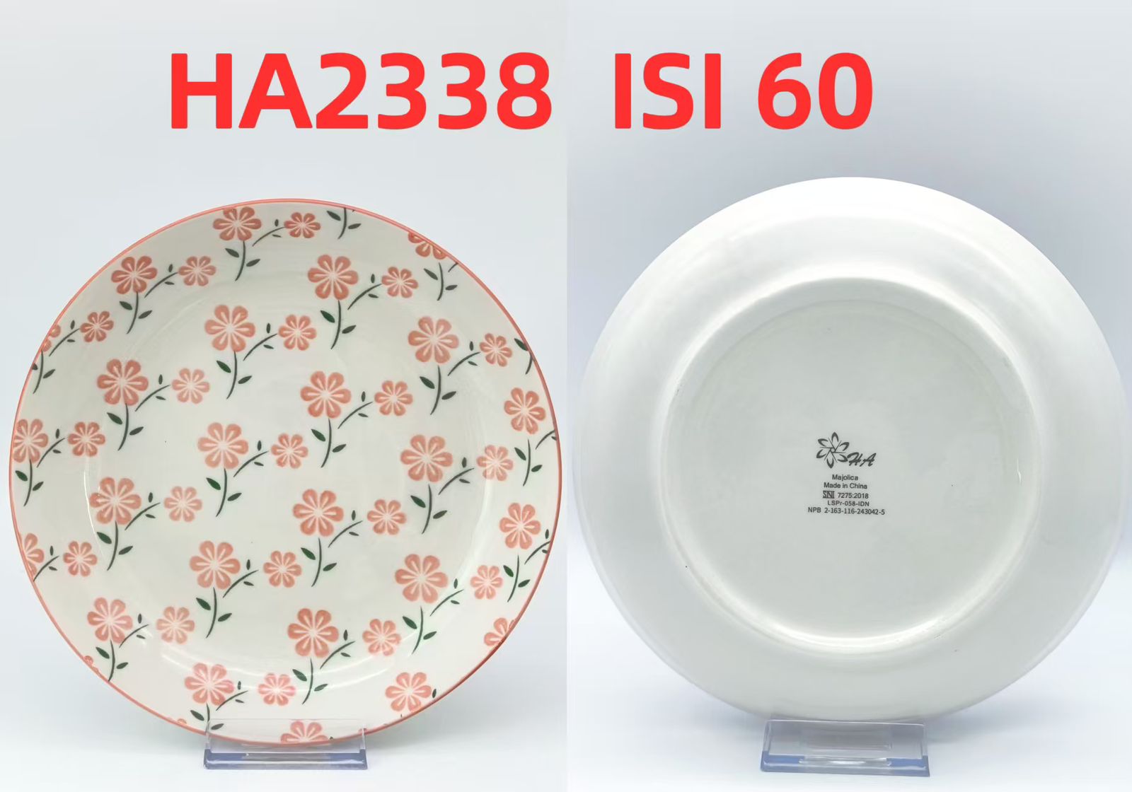 Piring Keramik 8"in HA2338 (60pcs)