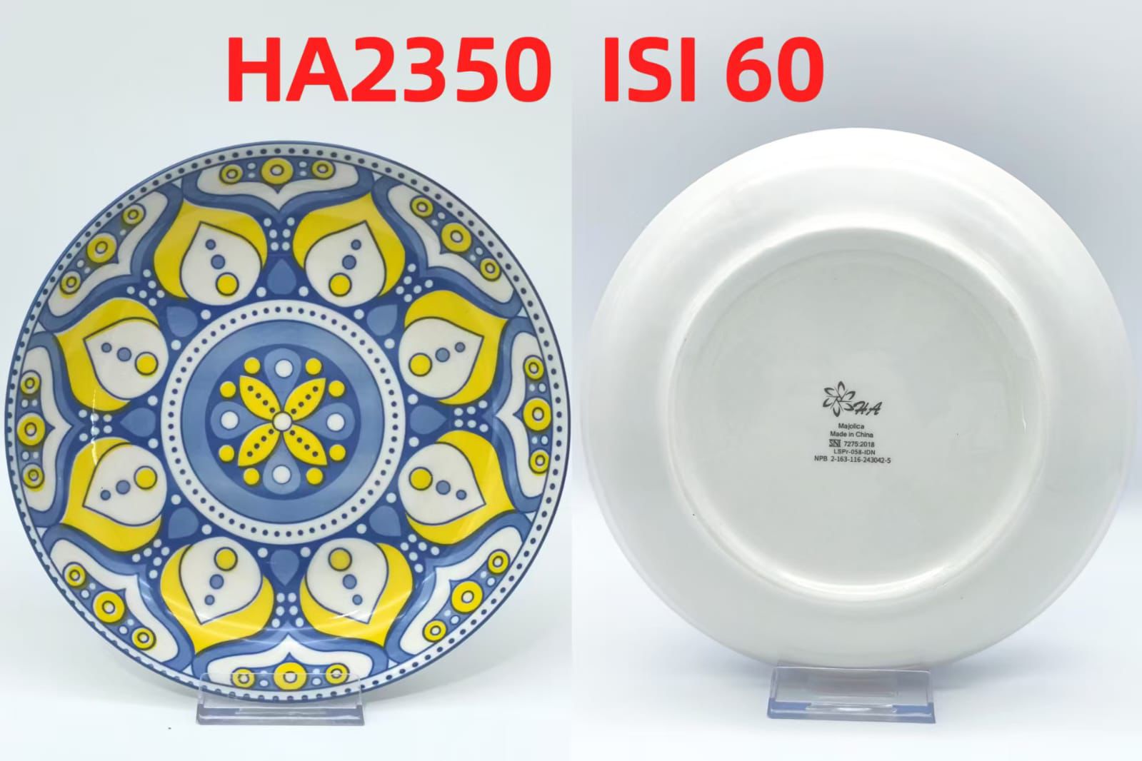 Piring Keramik 8"in HA2350 (60pcs)