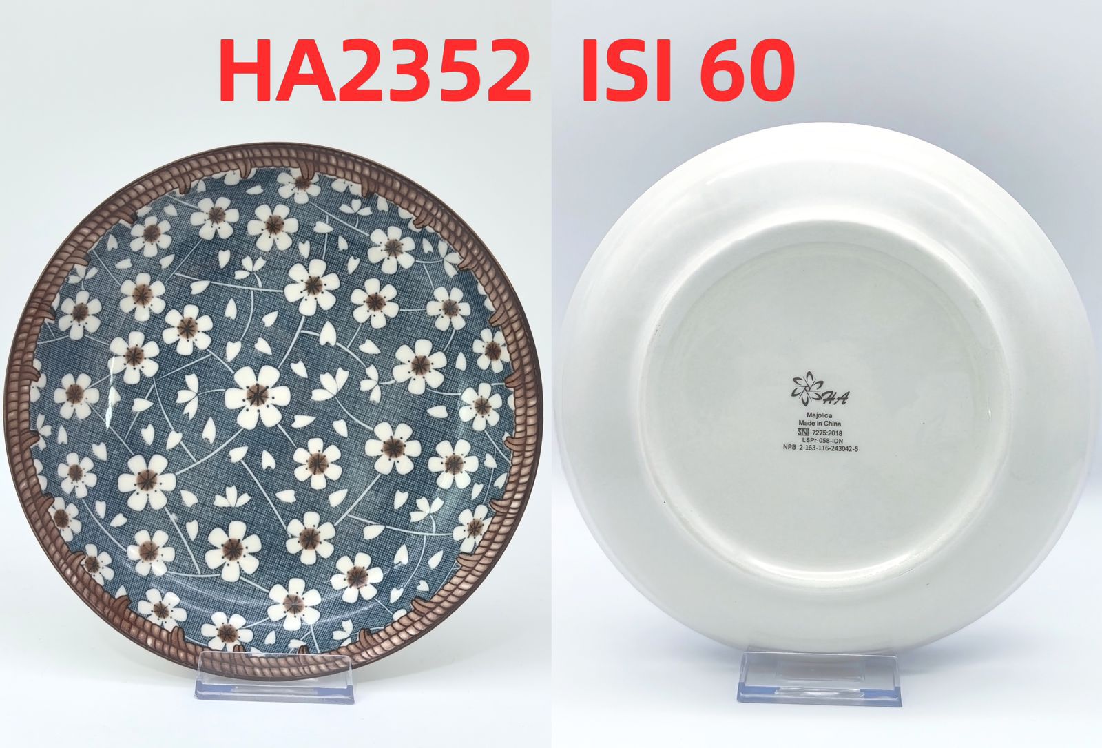 Piring Keramik 8"in HA2352 (60pcs)