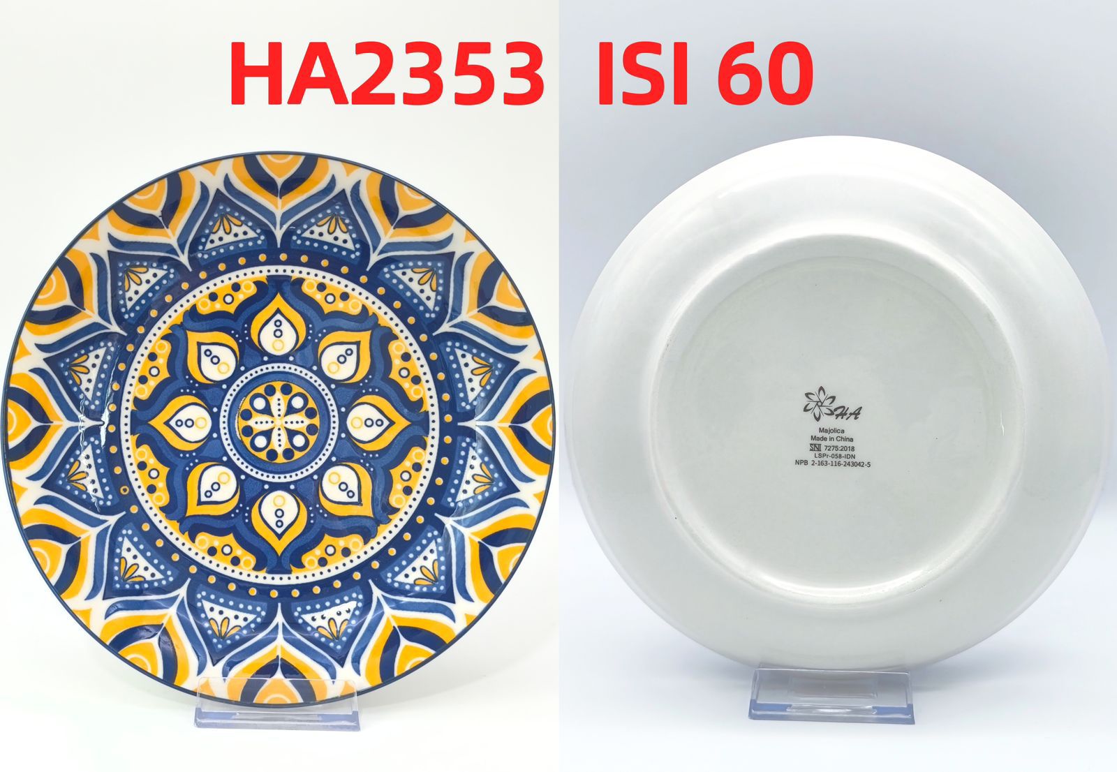 Piring Keramik 8"in HA2353 (60pcs)