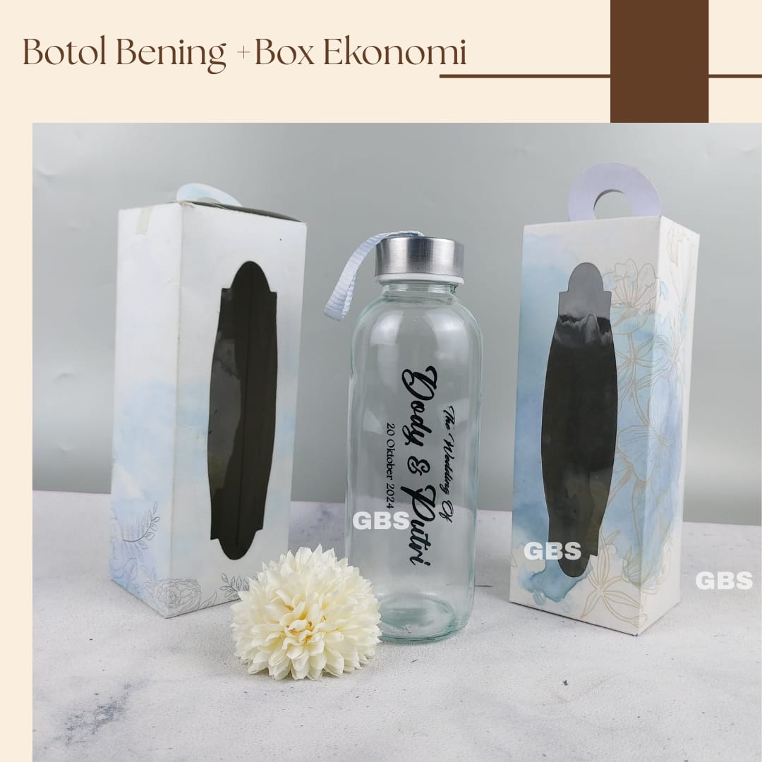 Botol Kaca Bening 420ml (80pcs)