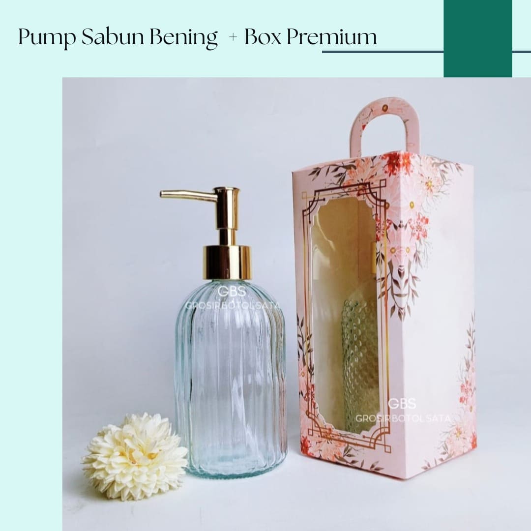 Botol Pump Sabun Bening NON Box (48pcs)