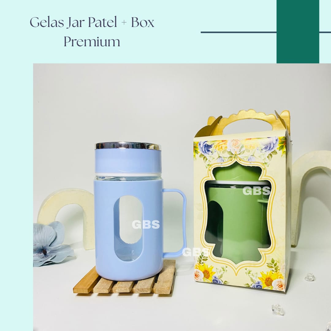 Gelas Jar Pastel Box Ori (60pcs)