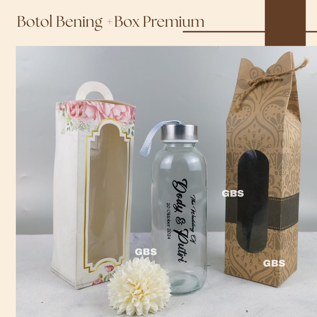 Botol Kaca Bening 420ml (80pcs)