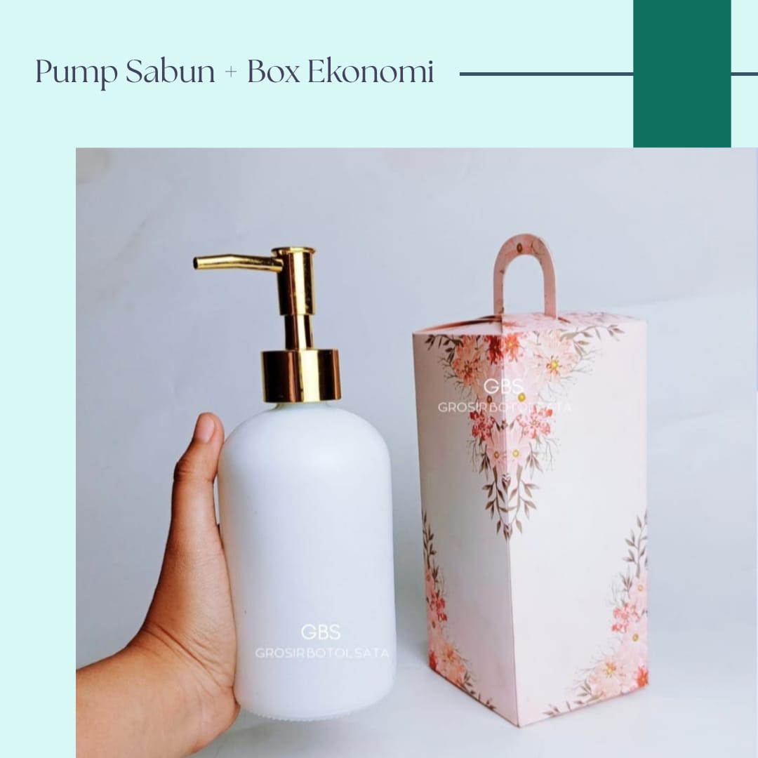Botol Pump Sabun Hitam & Putih (48pcs)