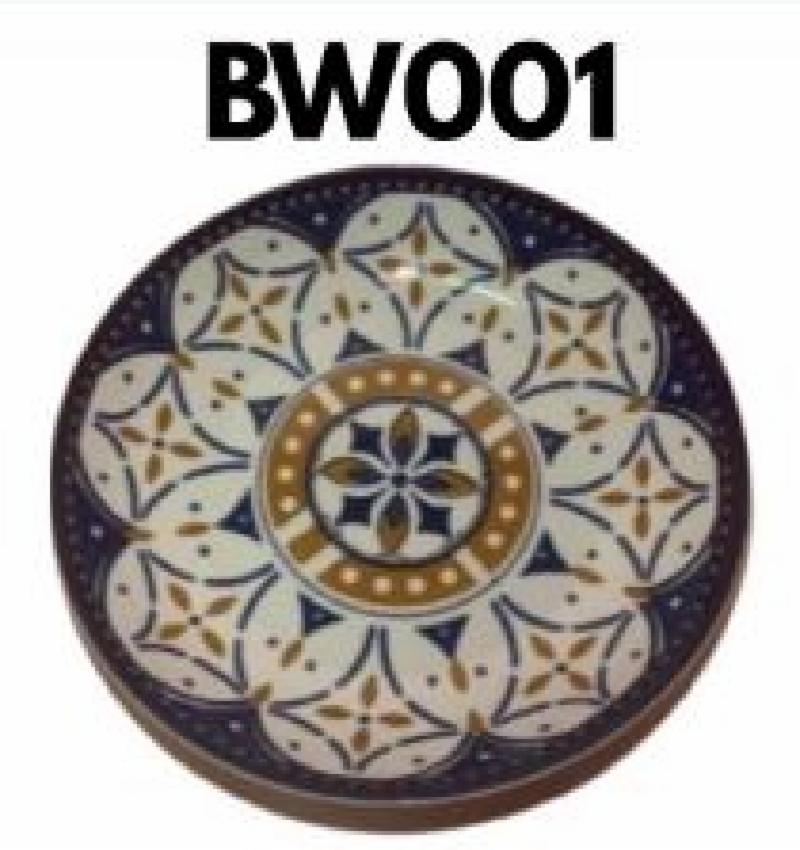 Piring Keramik 8"in NA-BW001 (60pcs)