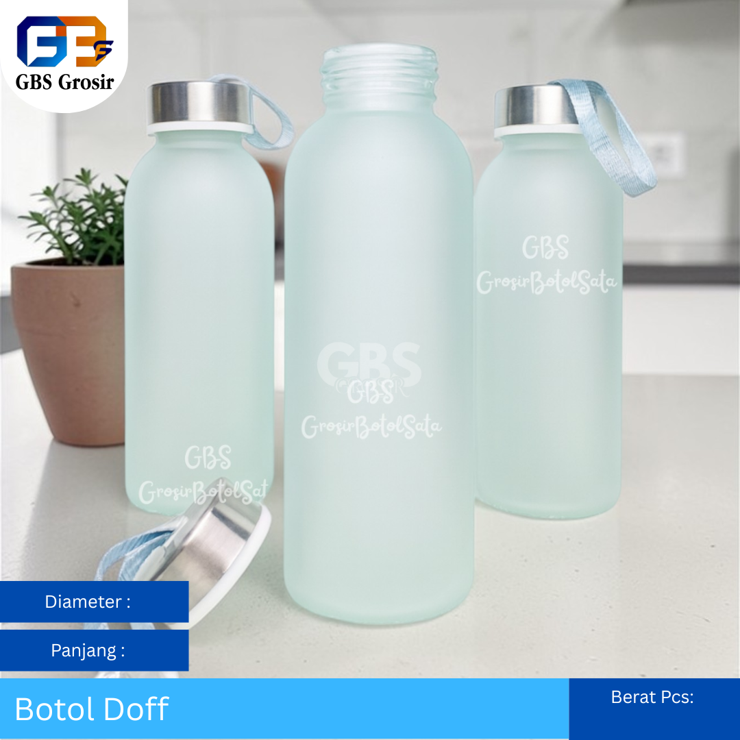 Botol Kaca Doff 420ml (80pcs)