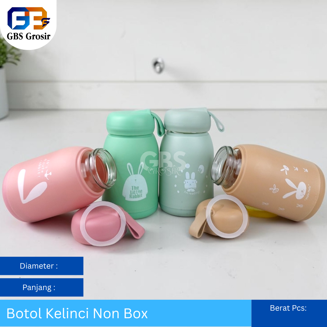 Botol Kelinci Kaca NON box (80pcs)