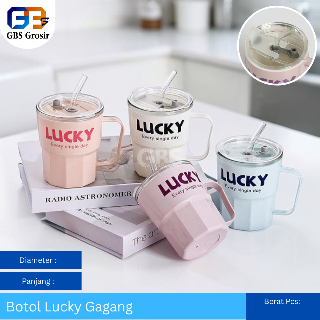 Botol Lucky Gagang Kaca NON Box (78pcs)