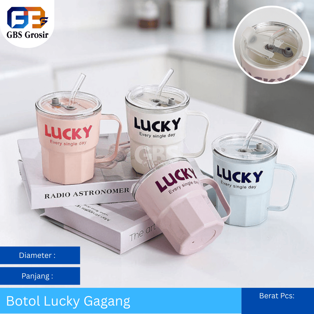 Botol Lucky Gagang Kaca NON Box (78pcs)