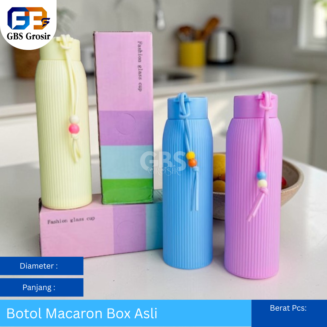 Botol Macaron Box Asli (80pcs)