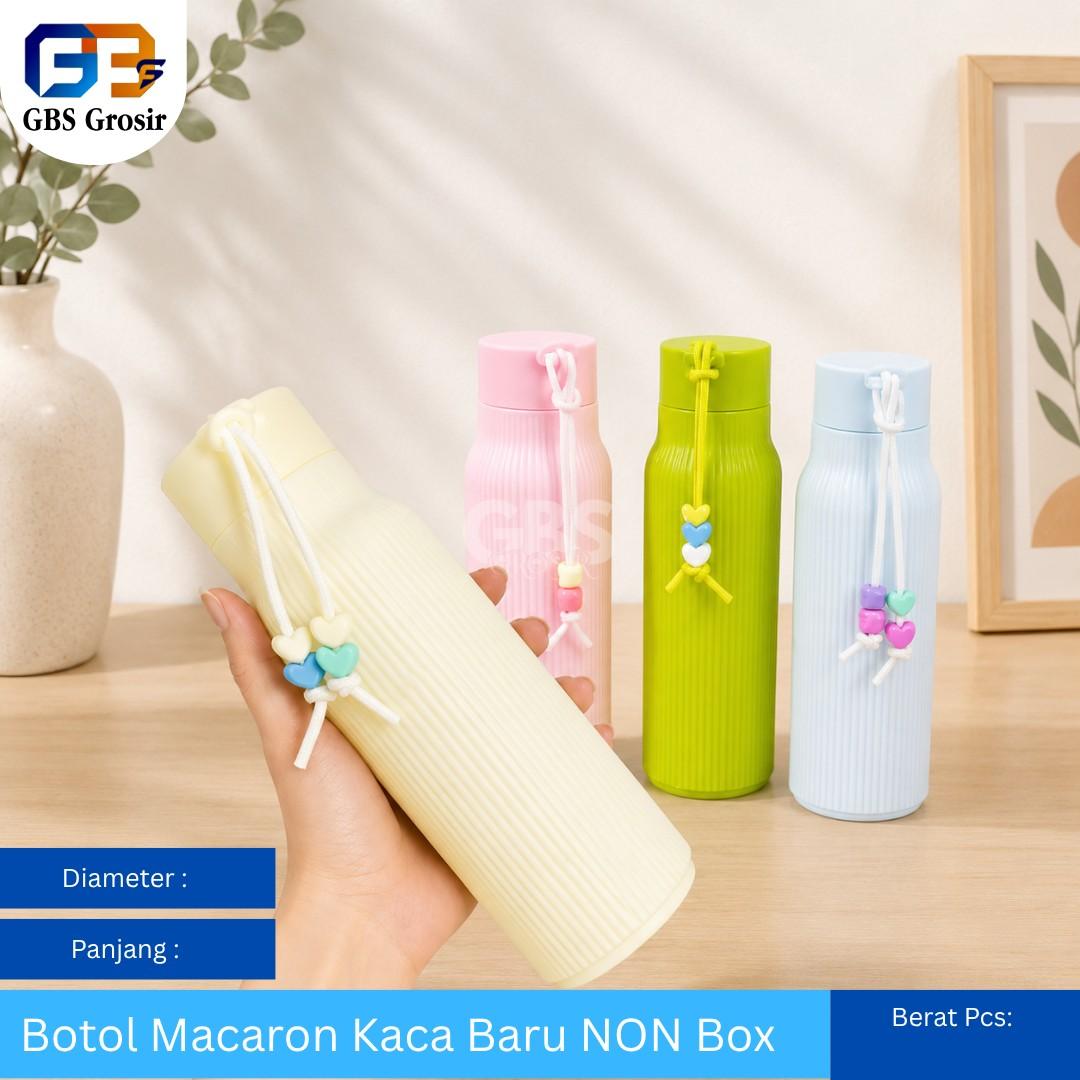 Botol Macaron Kaca Baru NON Box (80pcs)