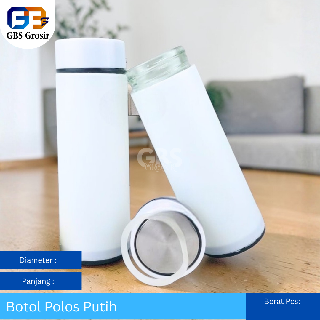 Botol Polos Putih Kaca NON Box (80pcs)