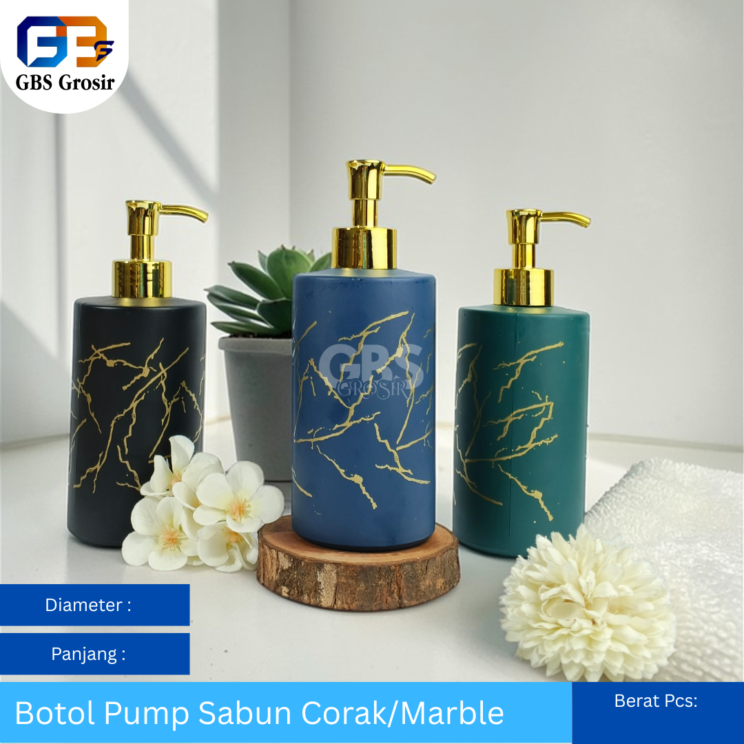 Botol Pump Sabun Corak/Marble (48pcs)