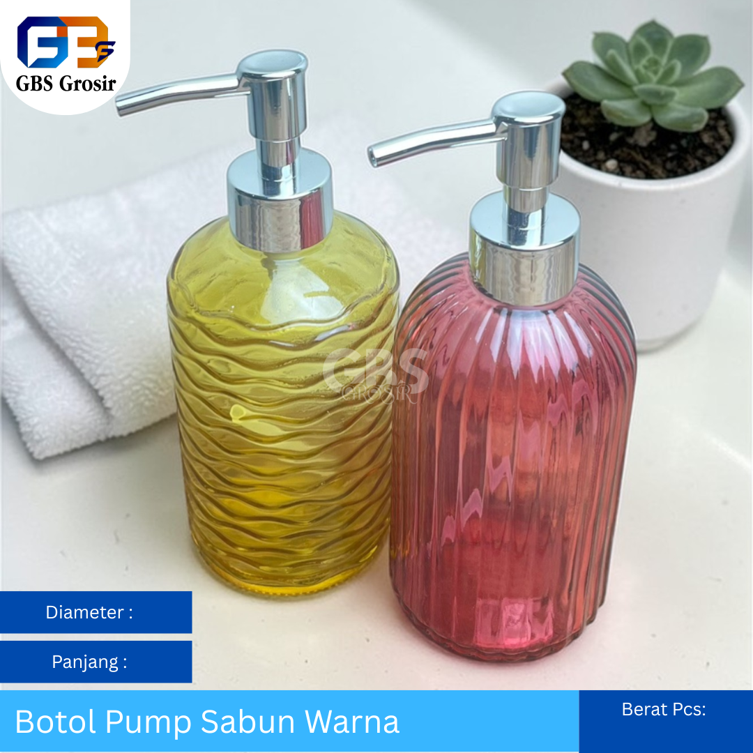 Botol Pump Sabun Warna Biasa (48pcs)