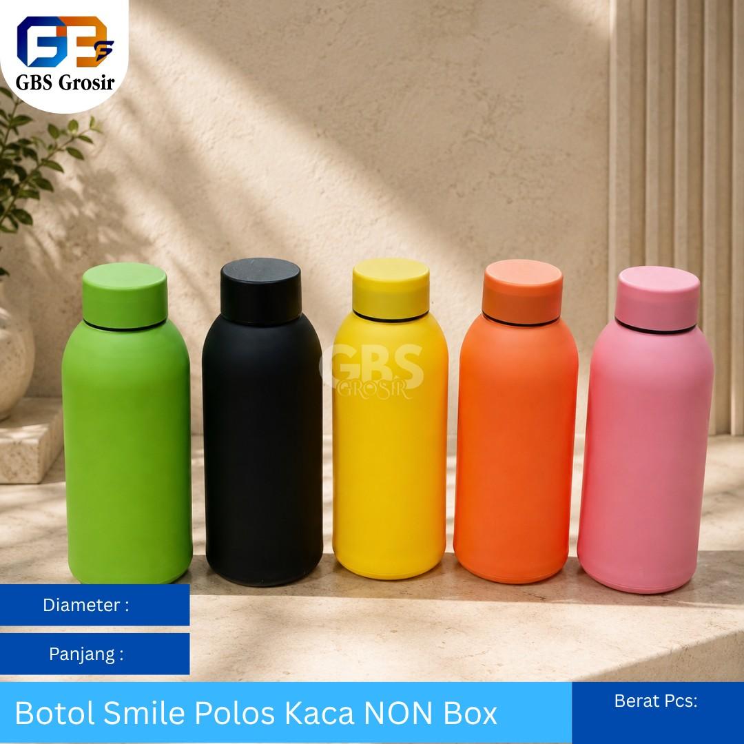 Botol Smile Polos Kaca NON Box