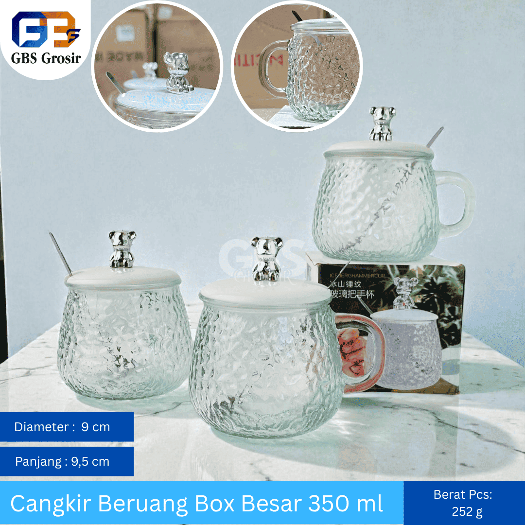 Cangkir Beruang Box Besar 350 ml (80pcs)