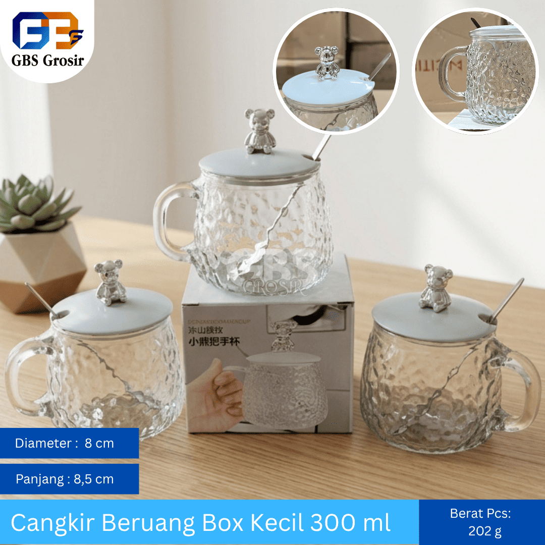 Cangkir Beruang Box Kecil 300 ml (80pcs)