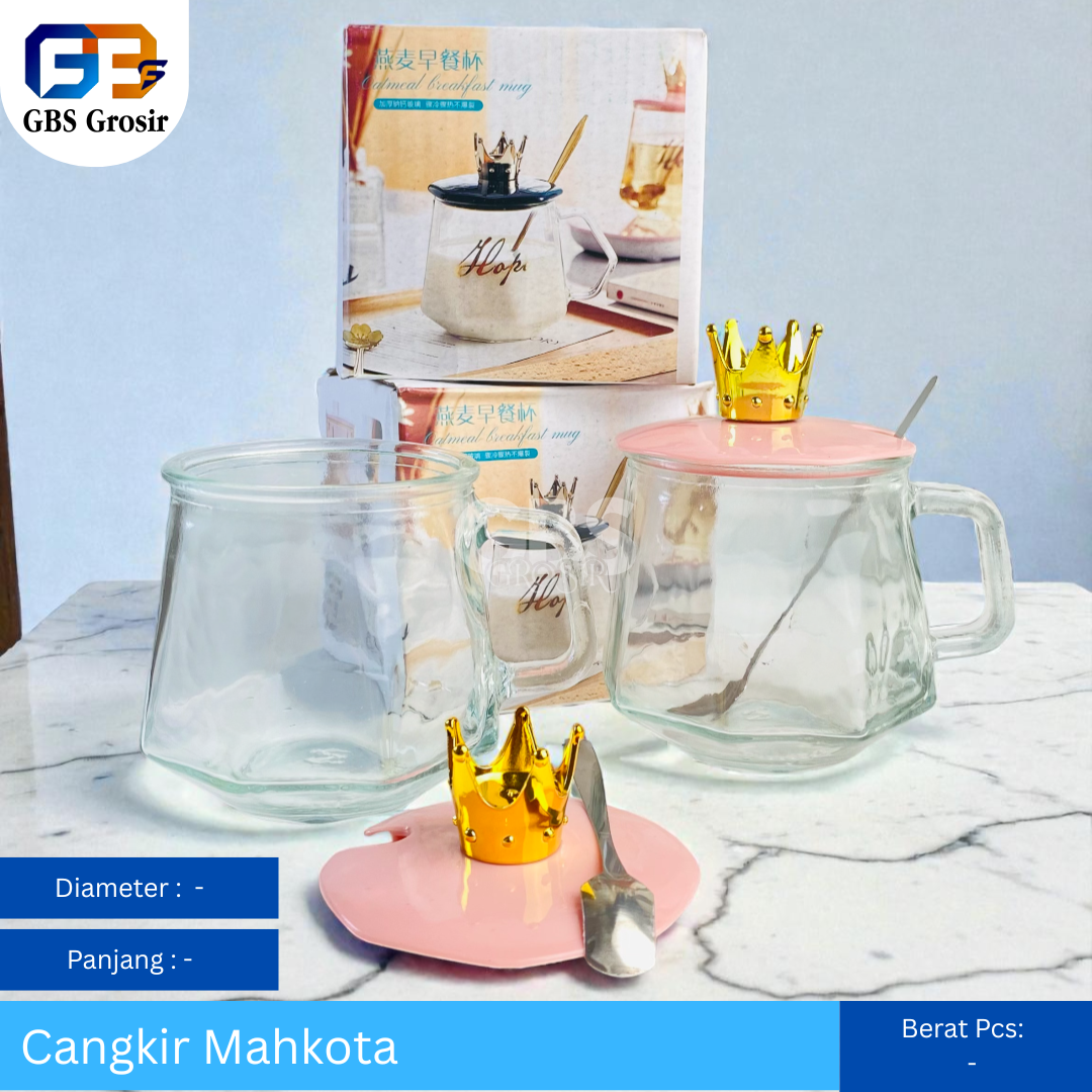 Cangkir Mahkota Box Asli (80pcs)