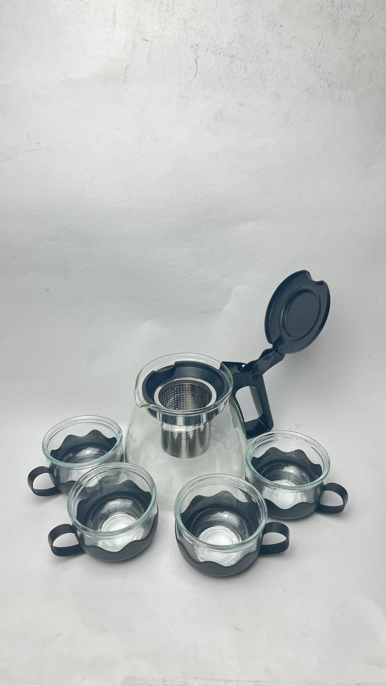Set Teko Hitam + Saringan Box Ori (24set)