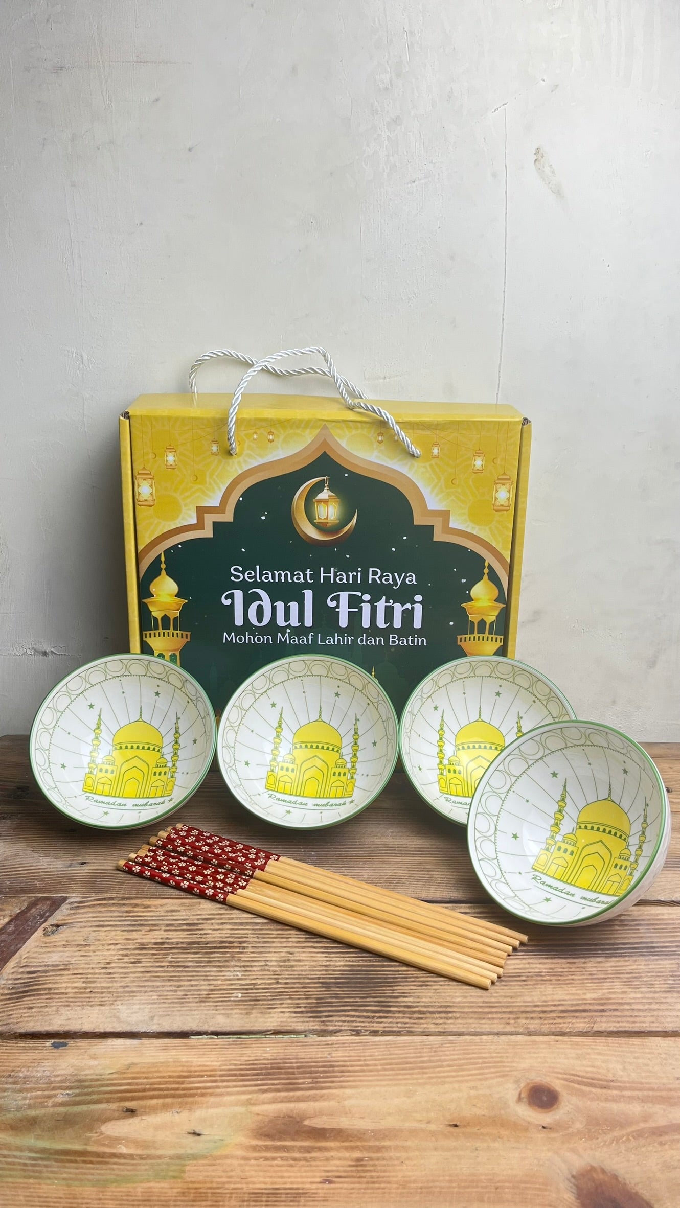 Mangkok Japanese isi 4 NA LEBARAN (24pcs)