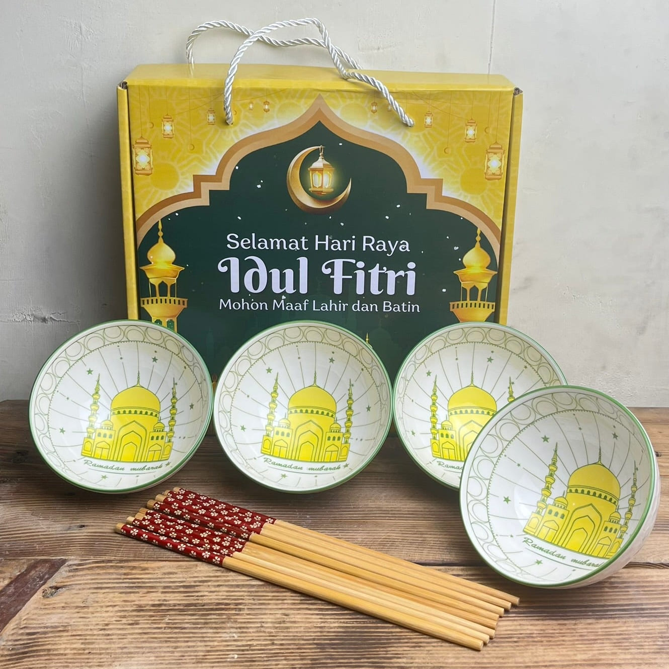 Mangkok Japanese isi 4 NA LEBARAN (24pcs)