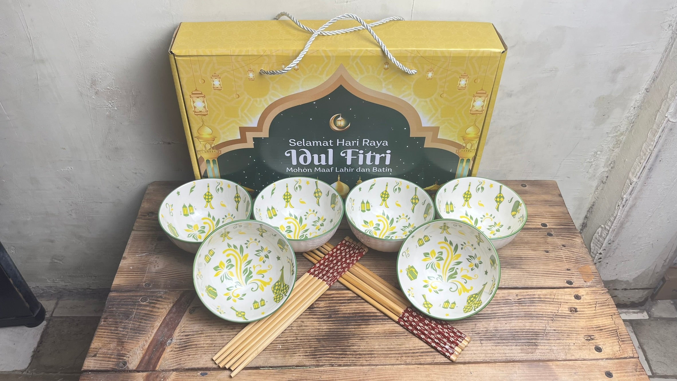 Mangkok Japanese isi 6 NA LEBARAN (18pcs)