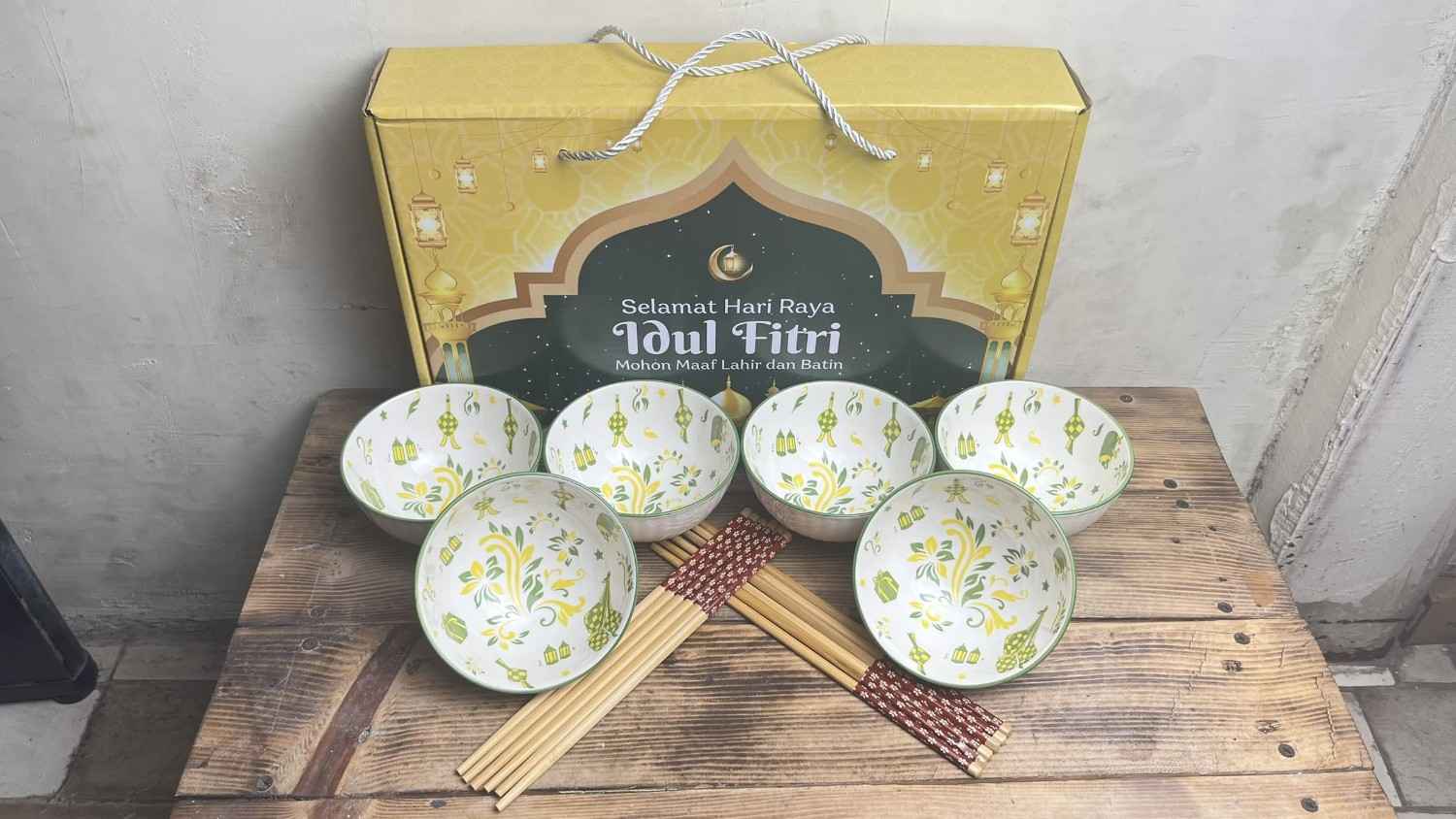 Mangkok Japanese isi 6 NA LEBARAN (18pcs)