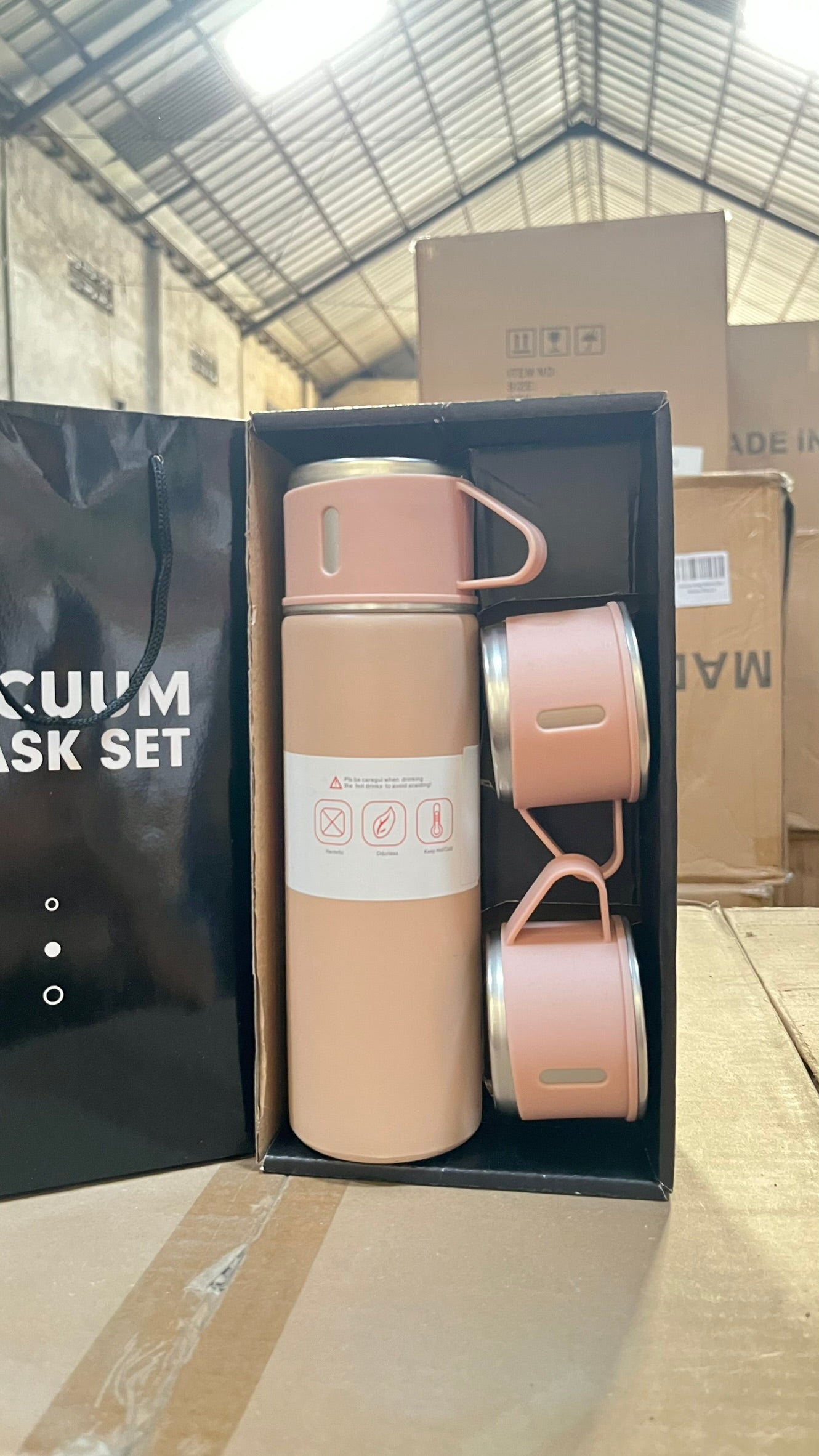 TERMOS VACCUM SET SULTAN Pink (24pcs)