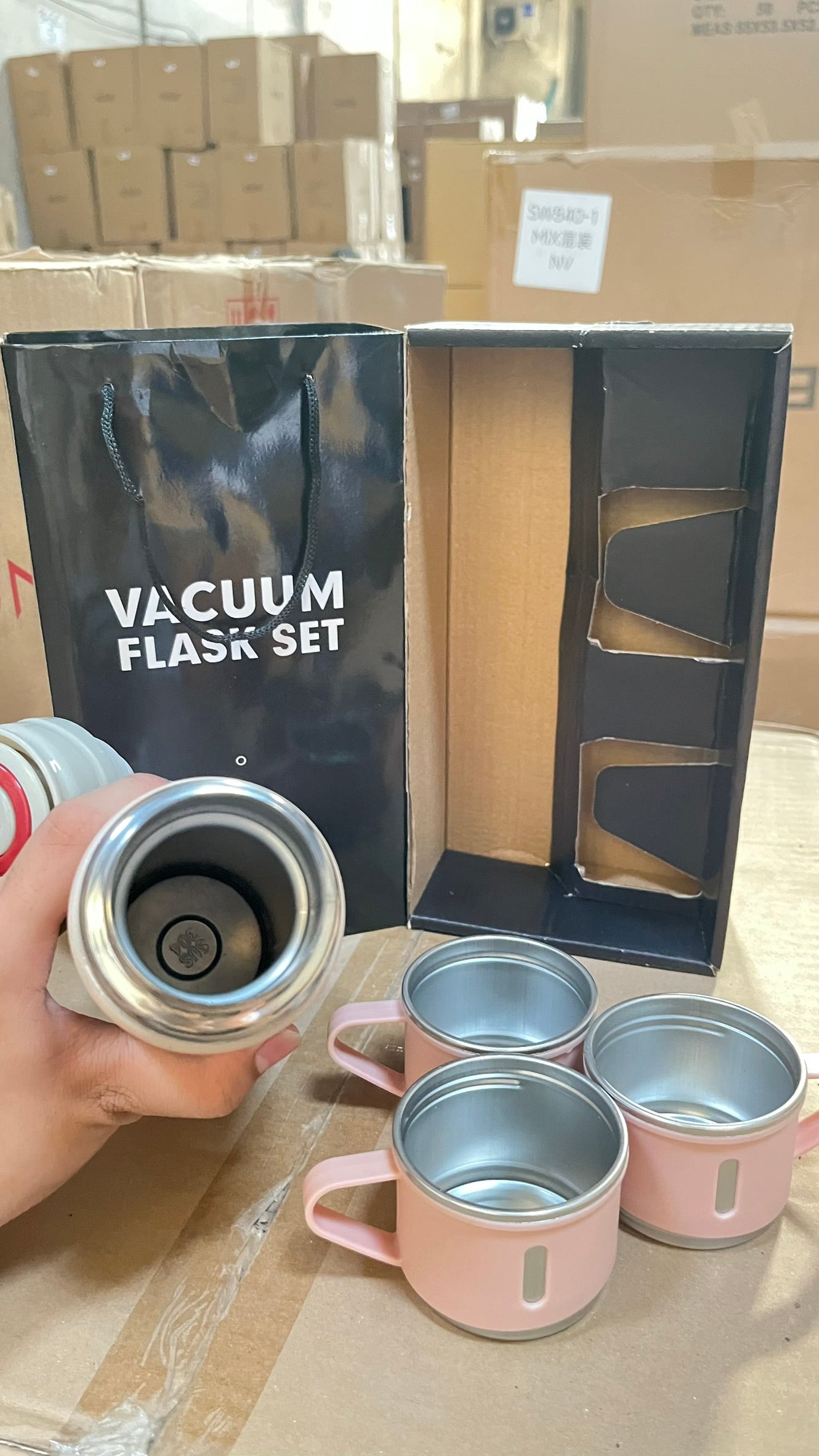 TERMOS VACCUM SET SULTAN Pink (24pcs)