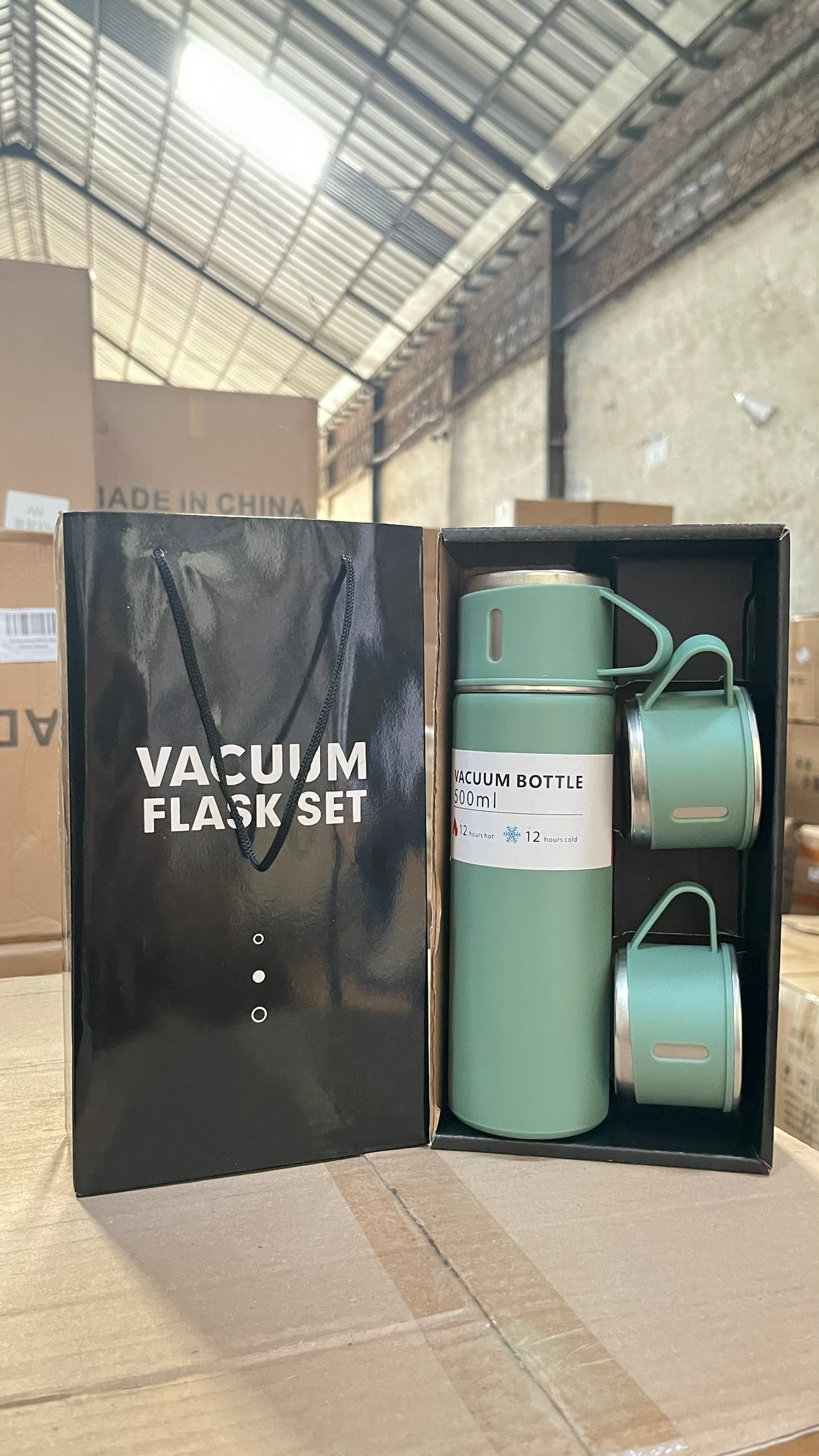 TERMOS VACCUM SET SULTAN Gray (24pcs)