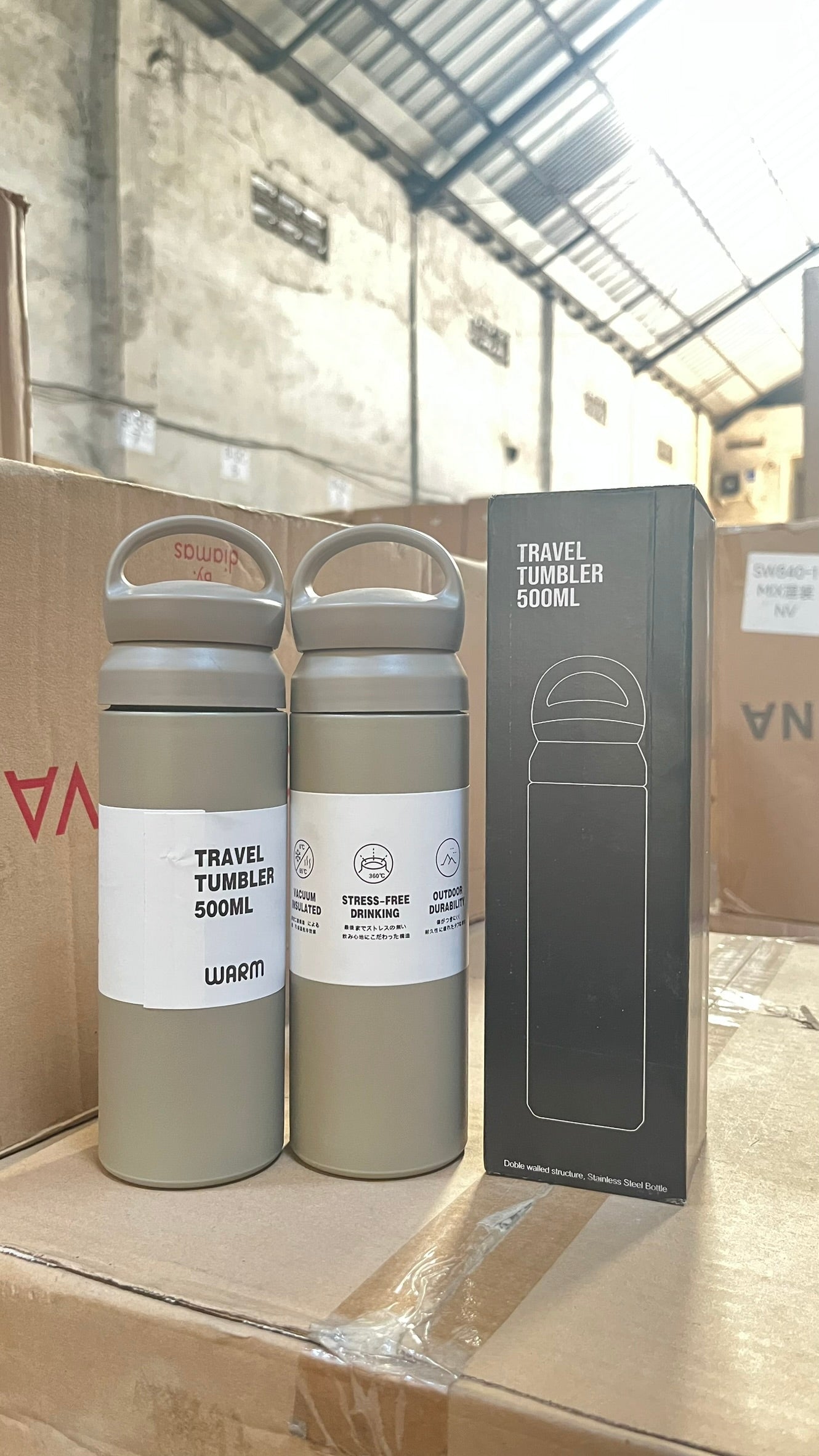Termos Tenteng GREY 500ml (50pcs)