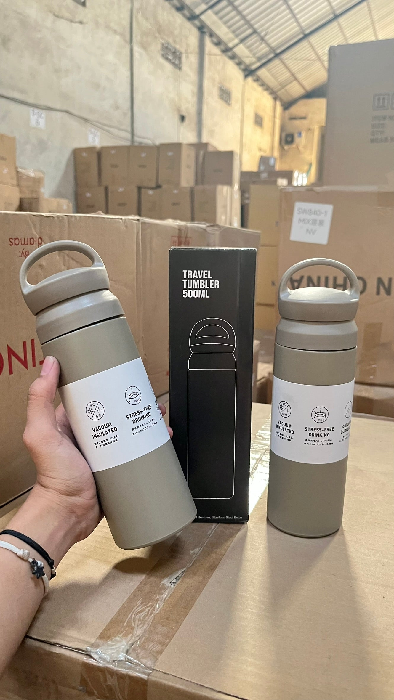 Termos Tenteng GREY 500ml (50pcs)