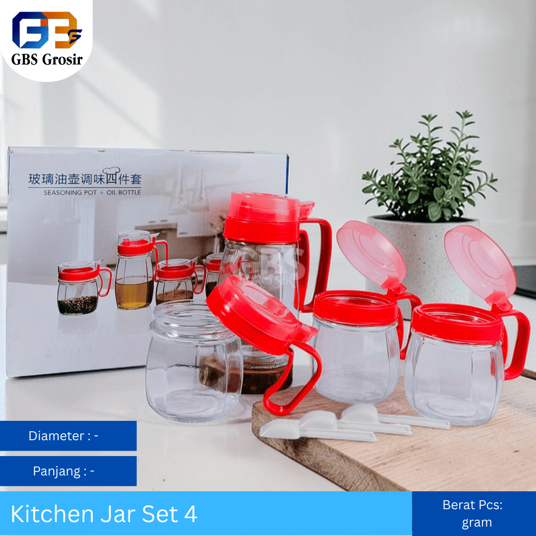 Kitchen Jar Set 4pcs (16set)