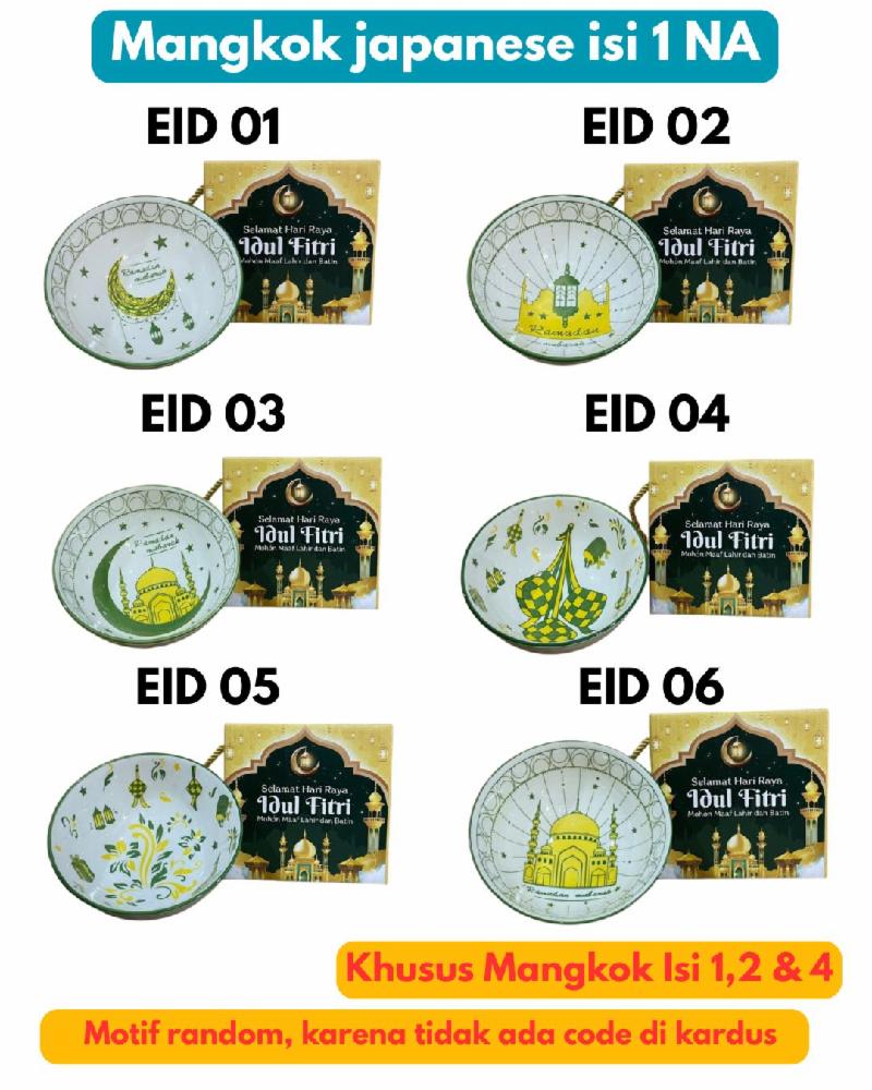 Mangkok Japanese Isi 1 NA Lebaran (100pcs)