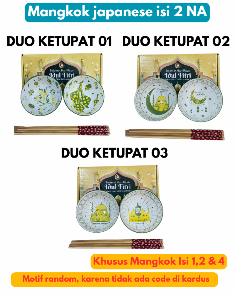 Mangkok Japanese Isi 2 NA Lebaran (50pcs)