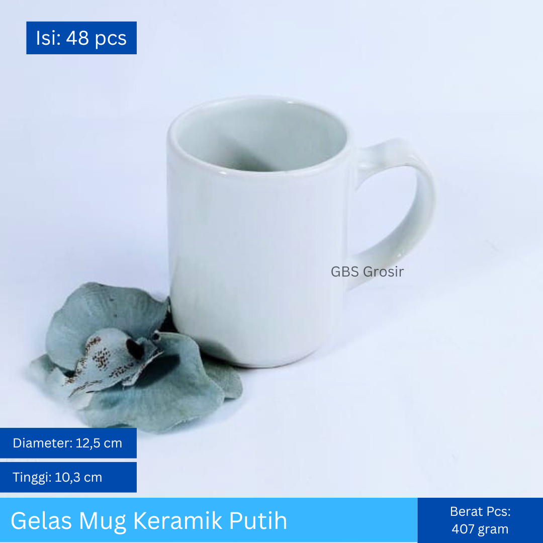 Gelas Mug Putih (48pcs)
