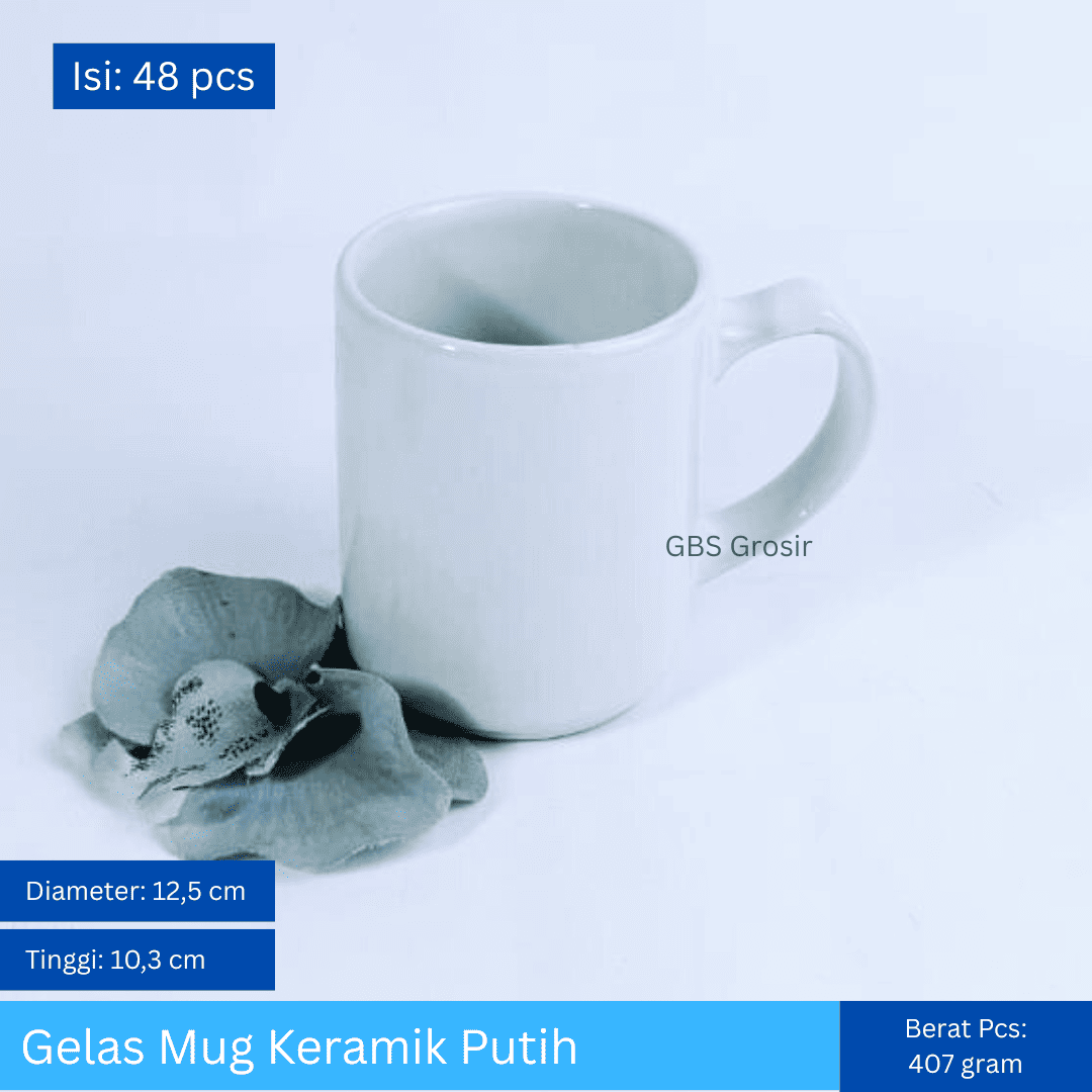 Gelas Mug Putih (48pcs)