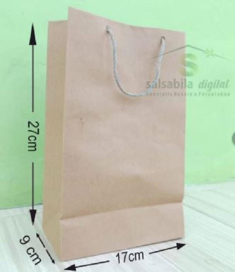 PAPERBAG R7 Coklat 20x10x25 (12pcs)
