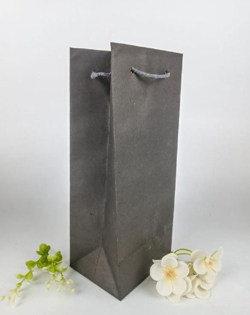Paperbag Botol Hitam 10x8x24(12pcs)